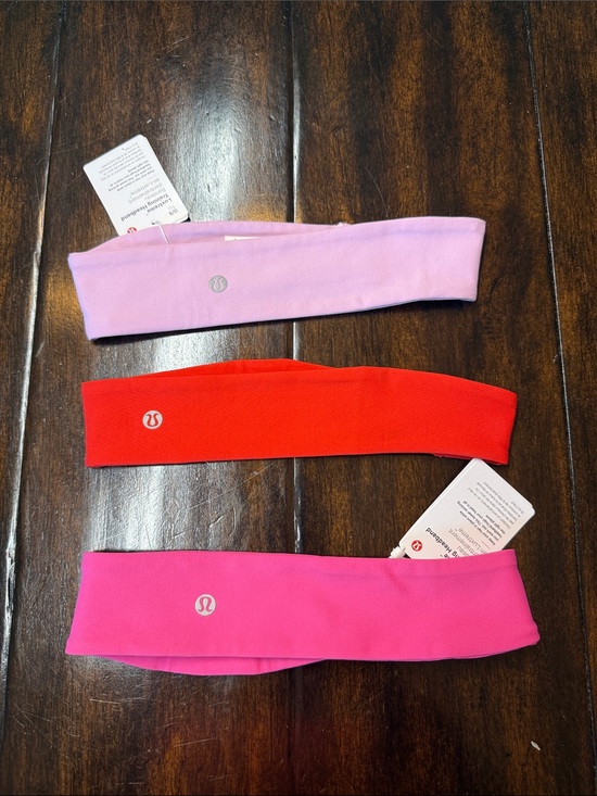 lululemon athletica Accessories - lululemon athletica Lavender, Red & Hot Pink Headband Set